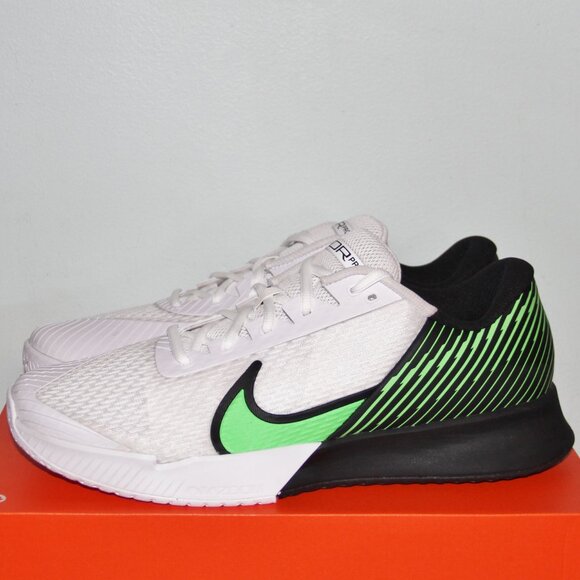 Nike Court Air Zoom Vapor Pro 2 HC Tennis Shoes Mens 11.5 White Green main image 5
